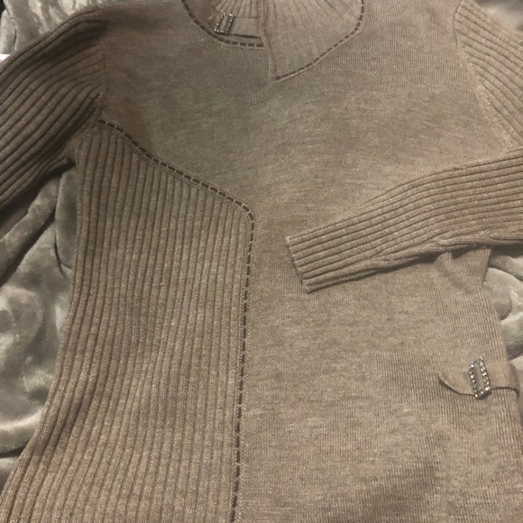 Size S-M KARXINO knitted brown top. - Picture 2 of 14